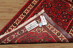 2x3 Rust, Ivory, Blue Color Hand Knotted Abadeh Wool Traditional Oriental Rug