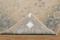 Afghan Oushak 9x12 Hand Knotted Gray Wool Oriental Area Rug Traditional