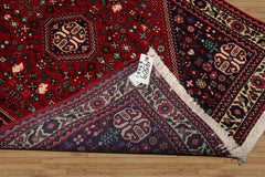 3x5 Red, Ivory, Navy Color Hand Knotted Abadeh Wool Traditional Oriental Rug