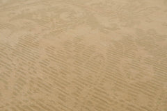 8x10 Beige, Gray, Light Gold Color Hand Knotted All-Over 100% Wool French Country Oriental Rug