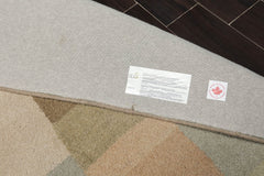 8x10 Moss, Beige, Mint Color Machine Made All-Over 100% Wool Modern Oriental Rug