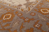 8x10 Beige, Grey, Brown Color Hand Tufted All-Over 100% Wool Traditional Oriental Rug