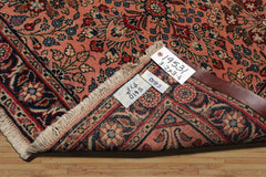 3x5 Rose, Navy, Beige Color Hand Knotted Sarouk Wool Traditional Oriental Rug