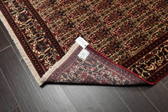 6x9 Ivory, Rust, Turquoise Color Hand Knotted All-Over 100% Wool Traditional Oriental Rug