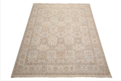 Afghan Oushak 9x12 Hand Knotted Oriental Area Rug Gray Wool Traditional