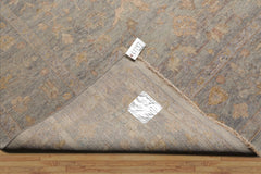 Afghan Oushak 9x12 Gray Hand Knotted Oriental Area Rug Traditional Wool