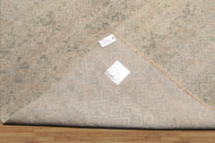 8x10 Gray, Beige, Green Color Hand Knotted Afghan Oushak Wool Traditional Oriental Rug
