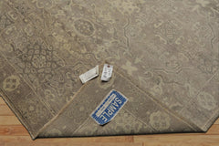 6x9 Taupe, Beige, Gray Color Hand Loomed Oushak Wool Traditional Oriental Rug