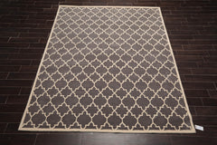 8x10 Gray, Ivory, Color Hand Tufted All-Over 100% Wool Modern Oriental Rug