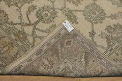 6x9 Beige, Slate, Brown Color Hand Knotted Oushak Wool Traditional Oriental Rug