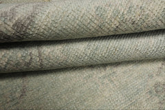 6x9 Seafoam, Taupe, Gray Color Hand Knotted Oushak Wool Transitional Oriental Rug