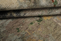 6x9 Gray, Taupe, Brown Color Hand Knotted Sherpa Wool Modern Oriental Rug