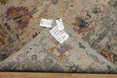 6x9 Taupe, Beige, Gray Color Hand Knotted Sherpa Wool & Bamboo Silk Oriental Rug