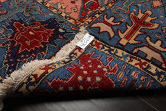 7x9 Red, Blue, Pink Color Hand Knotted Kazak Wool Arts & Crafts Oriental Rug