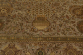 8x10 Taupe, Sage, Beige Color Hand Knotted All-Over 100% Wool Traditional Oriental Rug