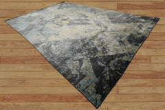 6x9 Beige, Gray, Brown Color Hand Loomed Sherpa Bamboo Silk Modern Oriental Rug