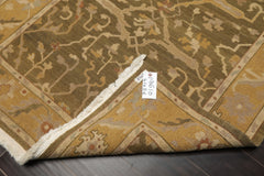 4x6 Olive, Green, Tan Color Hand Woven Wool Traditional Oriental Rug