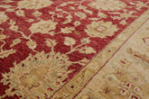 8x10 Rusty Red, Camel, Gold Color Hand Knotted All-Over 100% Wool Traditional Oriental Rug