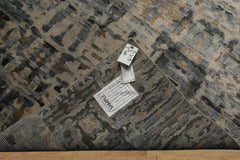 6x9 Gray, Beige, Slate Color Hand Loomed Sherpa Bamboo Silk Modern Oriental Rug