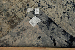 6x9 Gray, Beige, Blue Color Hand Knotted Sherpa Wool & Bamboo Silk Modern Oriental Rug