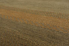 8x10 Moss, Gray, Beige Color Hand Knotted All-Over 100% Wool Modern Oriental Rug