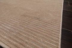 Runner Tone on Tone Beige, , Color Hand Knotted All-Over 100% Wool Modern Oriental Rug