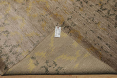 8x10 Taupe, Gray, Gold Color Hand Knotted Sherpa Bamboo Silk Modern Oriental Rug