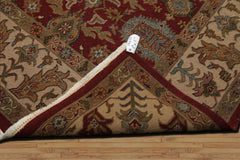 9x12 Rust, Beige, Sage Color Hand Knotted Soumak Flatweave Wool Traditional Oriental Rug