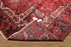 10x14 Red, Charcoal, Green Color Hand Knotted Hand Made 100% Wool Traditional Oriental Rug