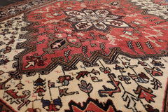 5x7 Red, Charcoal, Brown Color Hand Knotted All-Over 100% Wool Traditional Oriental Rug