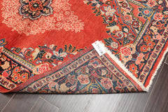 4x6 Multicolored, Charcoal, Blue Color Hand Knotted Persian 100% Wool 12989 Oriental Rug