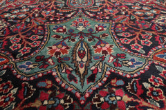 10x14 Multicolored, Rose, Turquoise Color Hand Knotted Persian 100% Wool 12991 Oriental Rug
