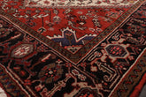 5x7 Ivory, Red, Charcoal Color Hand Knotted All-Over 100% Wool Traditional Oriental Rug