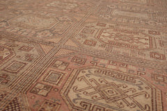 6x9 Multi, Rose, Brown Color Hand Knotted All-Over 100% Wool Traditional Oriental Rug