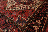 5x7 Red, Red, Black Color Hand Knotted All-Over 100% Wool Traditional Oriental Rug