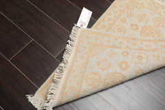 2x3 Gray, Tan, Color Hand Knotted All-Over 100% Wool Transitional Oriental Rug