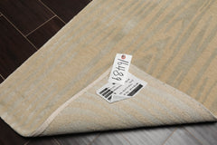 2x3 Beige, Gray, Color Hand Knotted All-Over Wool & Silk Modern Oriental Rug