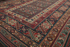 6x9 Teal, Raspberry, Ivory Color Hand Woven Kilim Wool Tribal Oriental Rug