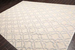 9x12 Gray, Slate, Color Hand Knotted All-Over 100% Wool Modern Oriental Rug