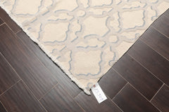 9x12 Gray, Slate, Color Hand Knotted All-Over 100% Wool Modern Oriental Rug