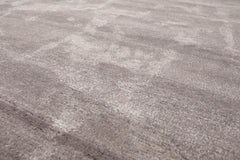 10x14 Tone on Tone Taupe, , Color Hand Knotted Tibetan Wool & Silk Modern & Contemporary Oriental Rug