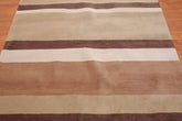 5x7 Beige, Tan, Brown Color Hand Tufted All-Over 100% Wool Modern Oriental Rug