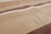 5x7 Beige, Tan, Brown Color Hand Tufted All-Over 100% Wool Modern Oriental Rug