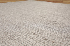 3x5 Gray Color Hand Tufted All-Over 100% Wool Modern Oriental Rug