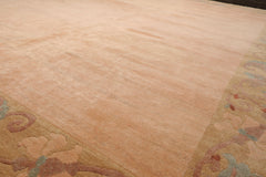 10x13 Blush, Pistacchio, Rose Color Hand Knotted Tibetan Wool Art Deco Oriental Rug