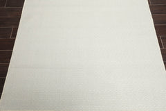 Multi Size Ivory Gray Gray Color Hand Woven All-Over 100% Wool Modern Oriental Rug