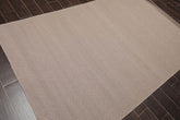 Multi Size Ivory Gray Color Hand Woven All-Over 100% Wool Modern Oriental Rug