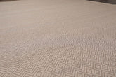 Multi Size Ivory Gray Color Hand Woven All-Over 100% Wool Modern Oriental Rug
