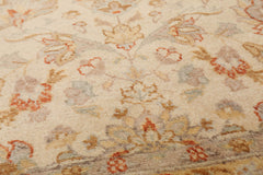 3x5 Ivory, Light Gold, Taupe Color Hand Knotted All-Over 100% Wool Traditional Oriental Rug