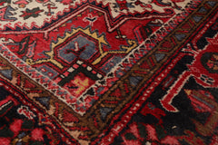 6x9 Red, Ivory, Charcoal Color Hand Knotted Persian 100% Wool Traditional Oriental Rug